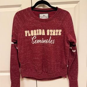 Florida State Seminoles light sweater.